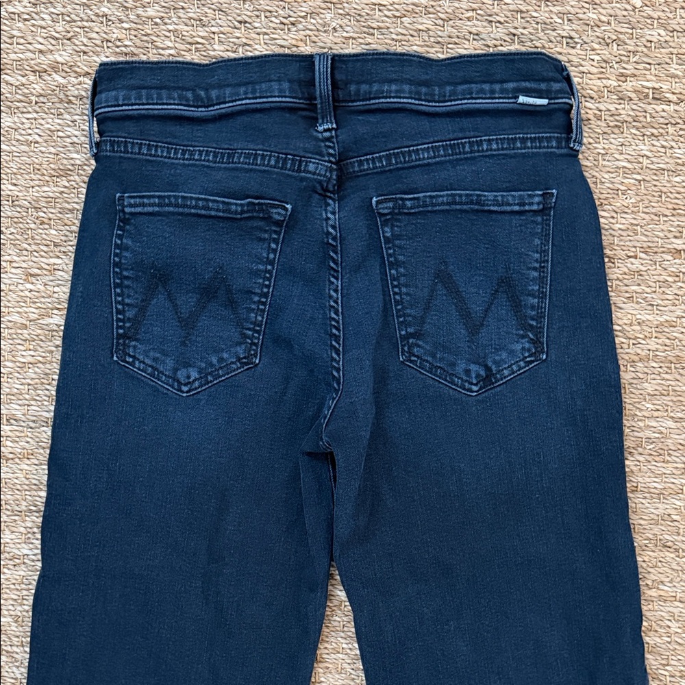 MOTHER JEANS RAMBLER Straight-Leg Jeans with Back Pocket Stitching size